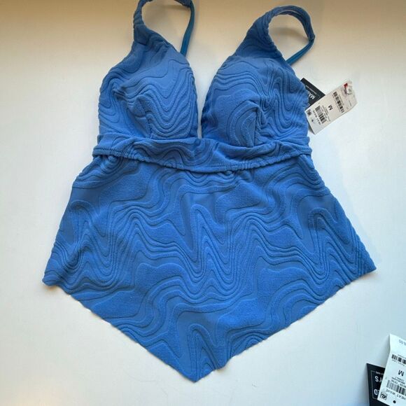 NWT Bar III Women's Hanky-Hem Tankini Top and matching bottoms,  Size M - Picture 7 of 10